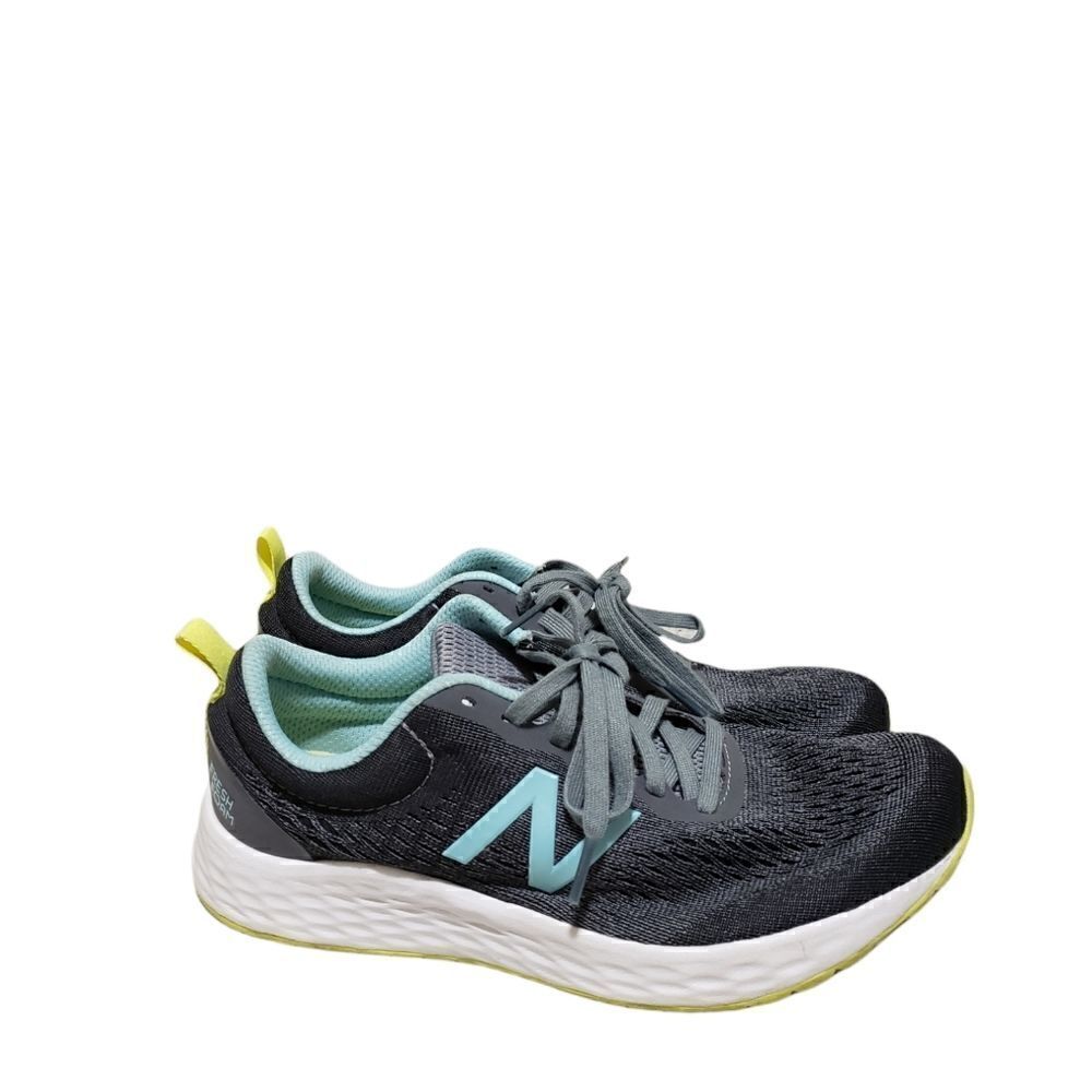 New Balance NB Womens 8,5 Fresh Foam Arishi V3 Running Shoes Gray/Teal,Yellow